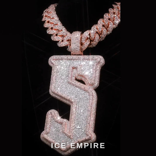 Iced Out 925 Silver Moissanite Pendant