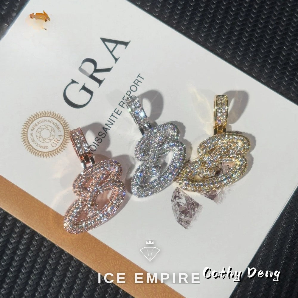 Iced Out Rose Gold Plated Pendant
