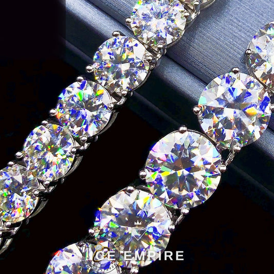 Iced Out Rose Gold Plated Moissanite Cuban Chain