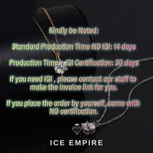 Iced Out 925 Silver Lab Grown Diamond Pendant