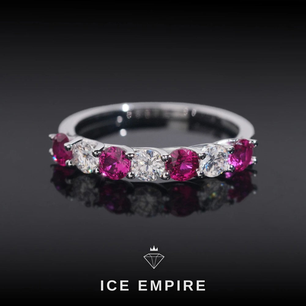 Iced Out 925 Silver Moissanite Ring