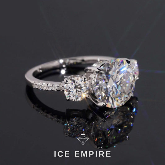 Iced Out Gold Plated Moissanite Wedding Band