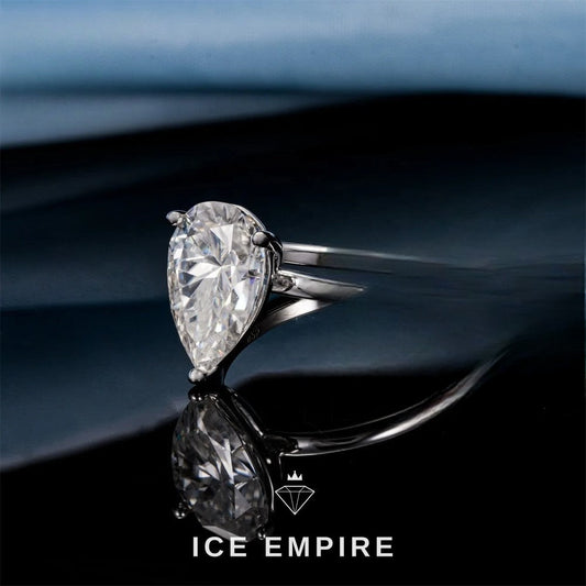 Iced Out 925 Silver Moissanite Ring