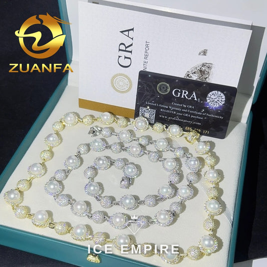 Iced Out Rose Gold Plated Moissanite Cuban Chain