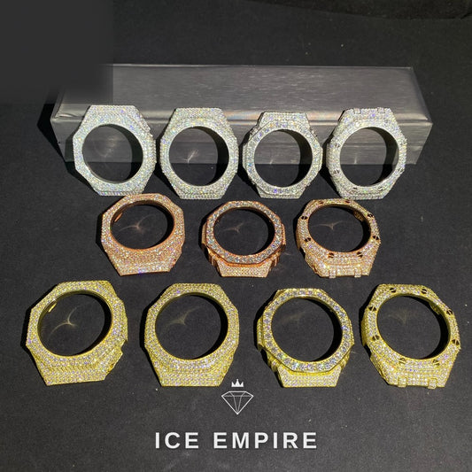 Iced Out 925 Silver Moissanite Watch