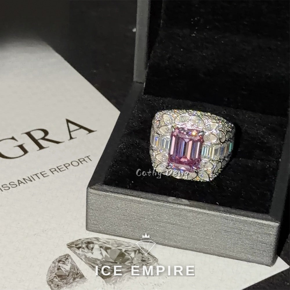 Iced Out 925 Silver Moissanite Cuban Chain