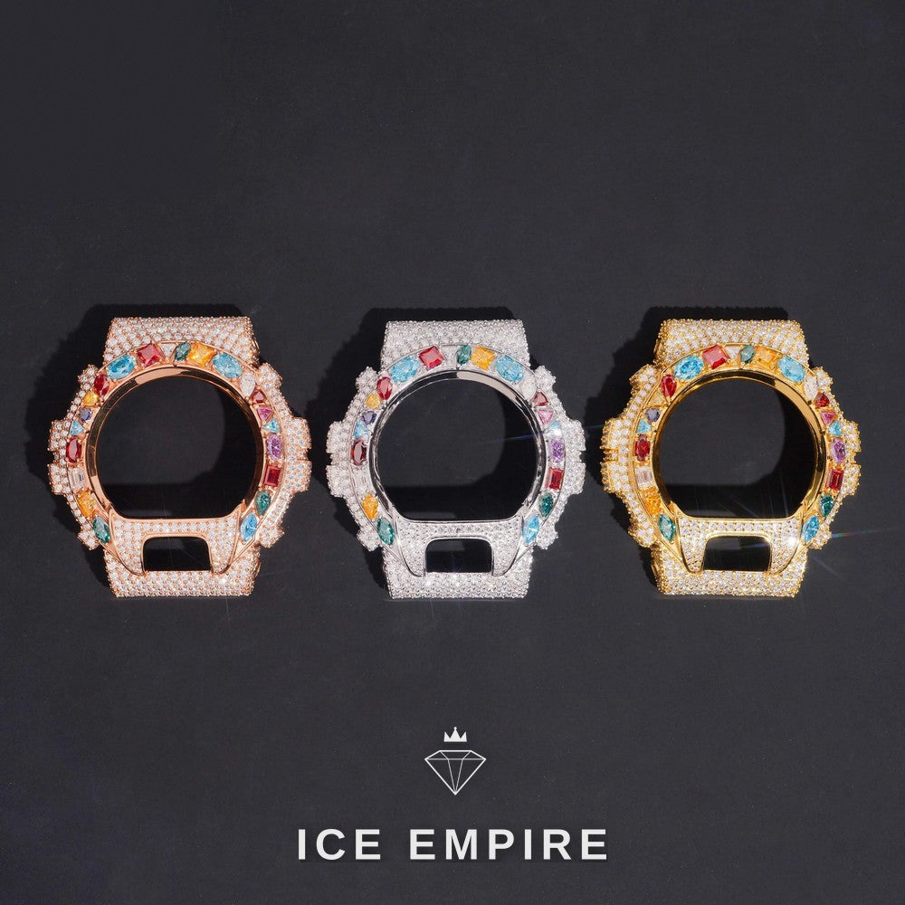 Iced Out Gold Plated Moissanite Watch