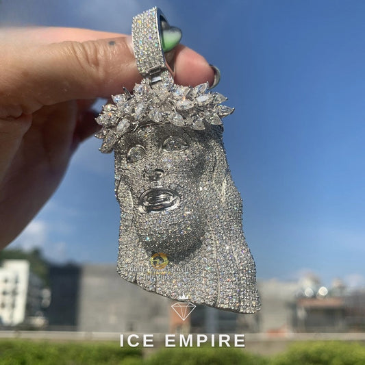 Iced Out 925 Silver Moissanite Pendant