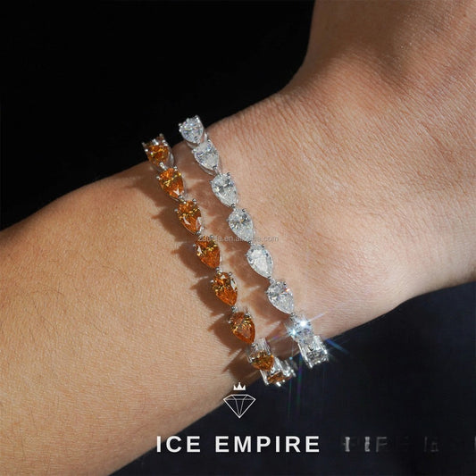 Iced Out 925 Silver Moissanite Tennis Chain