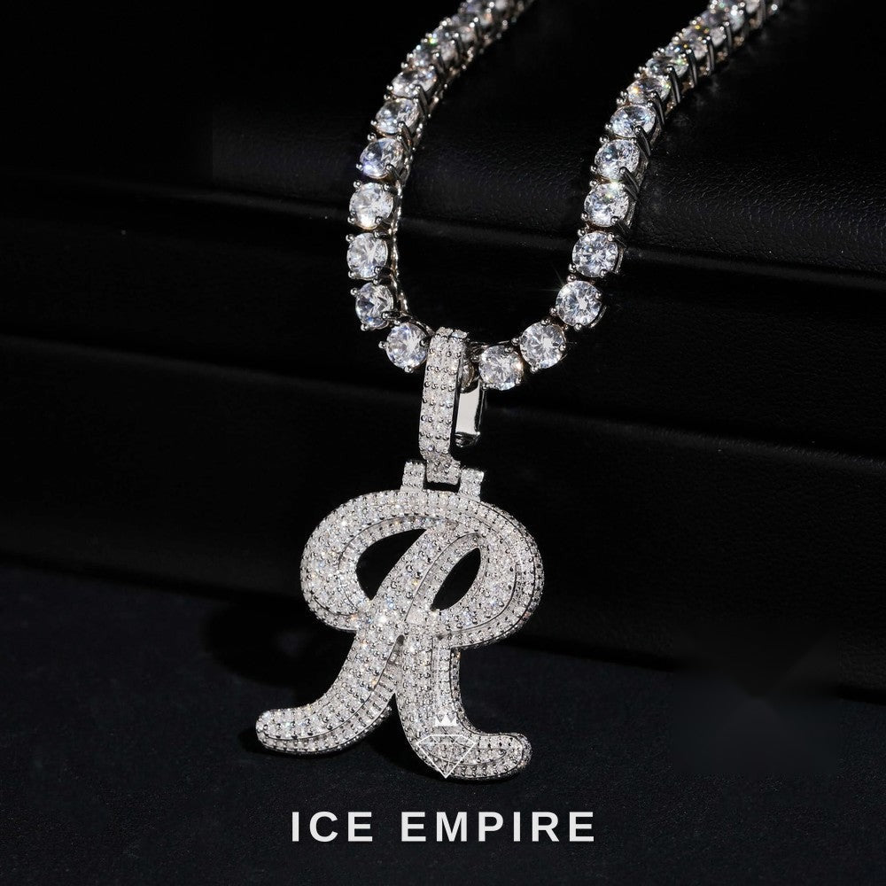 Iced Out 925 Silver Moissanite Pendant