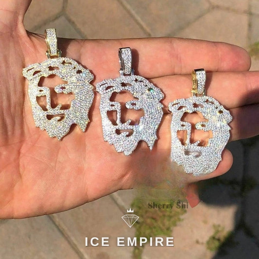 Iced Out 925 Silver Moissanite Pendant