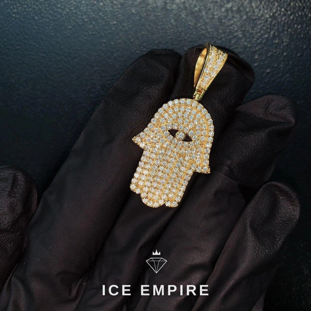 Iced Out 925 Silver Moissanite Pendant
