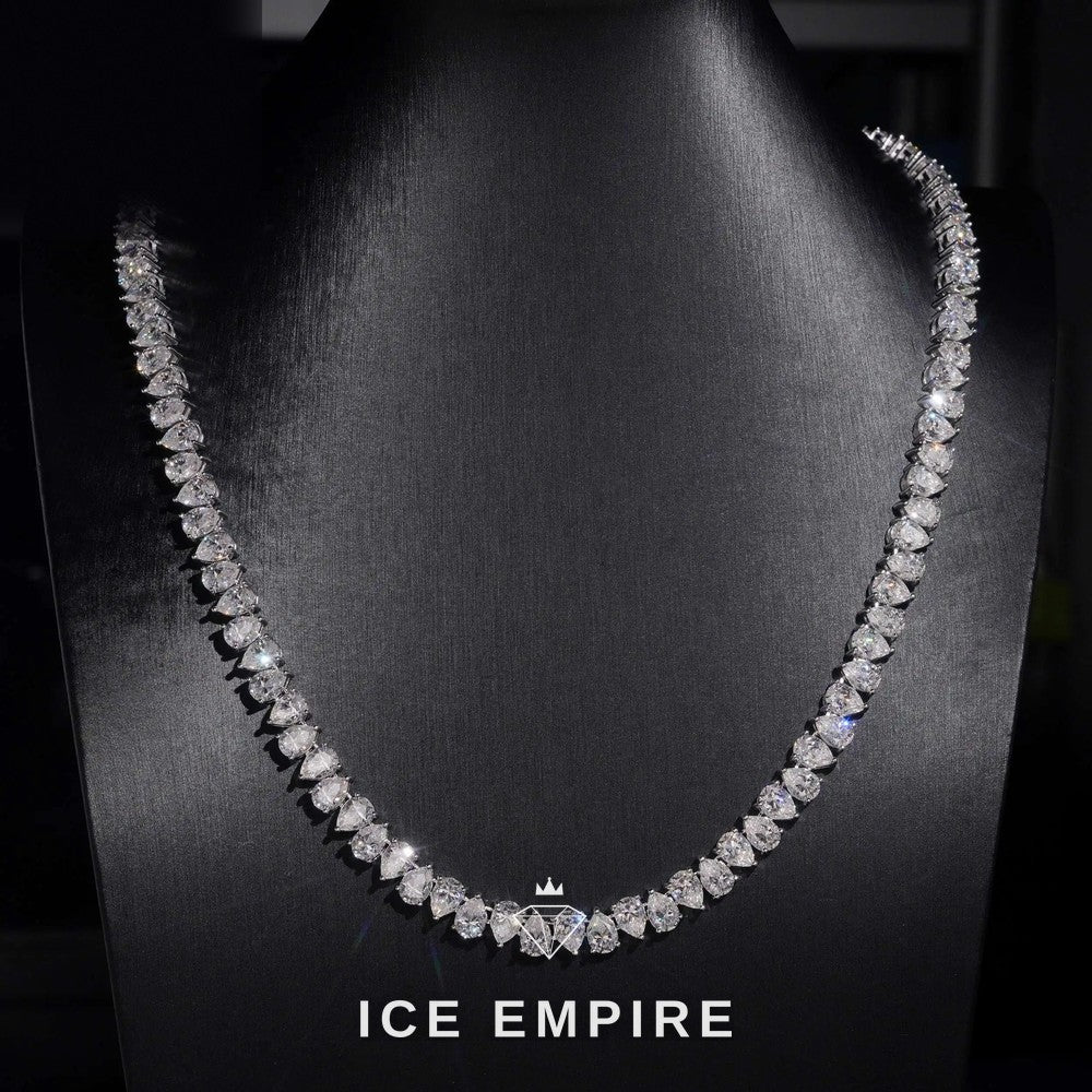 Iced Out Rose Gold Plated Moissanite Cuban Chain