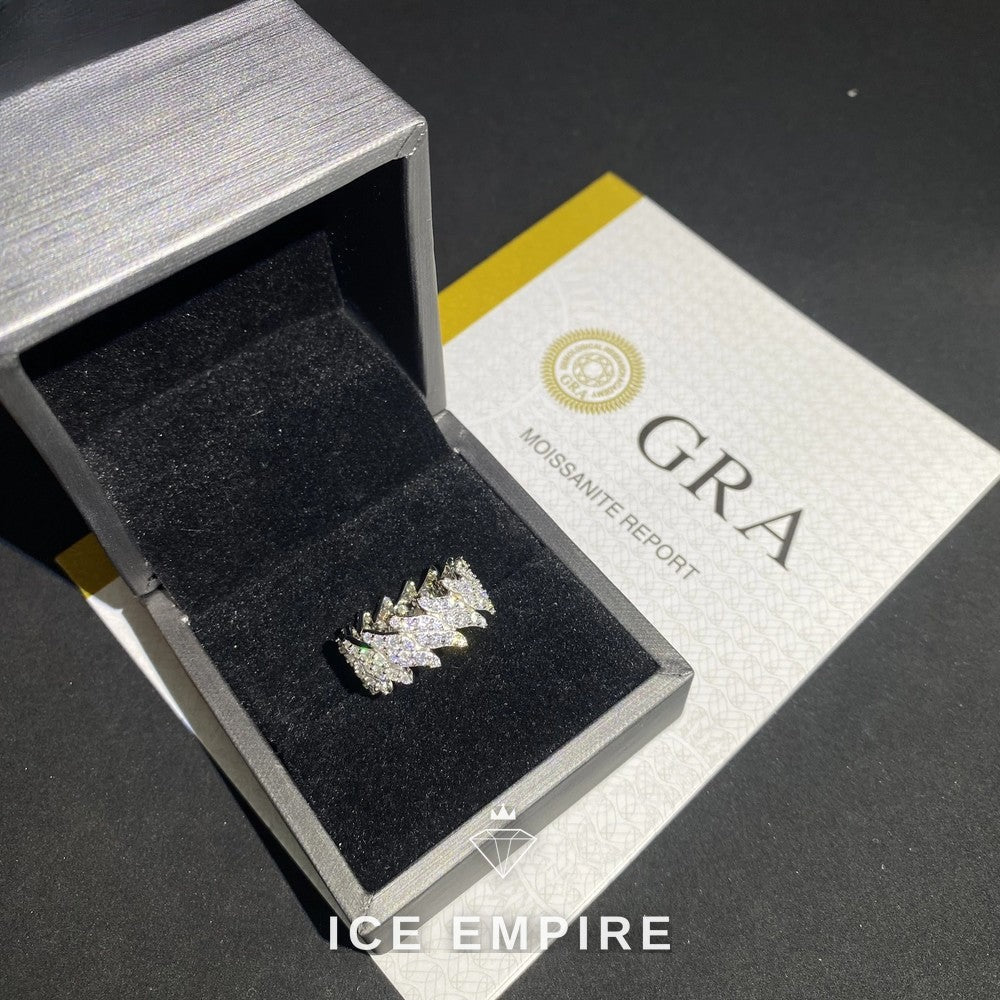 Iced Out 925 Silver Moissanite Cuban Chain