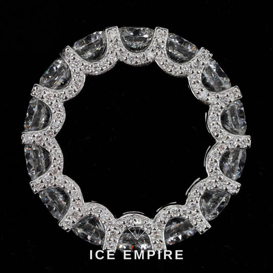 Iced Out 925 Silver Lab Grown Diamond Ring