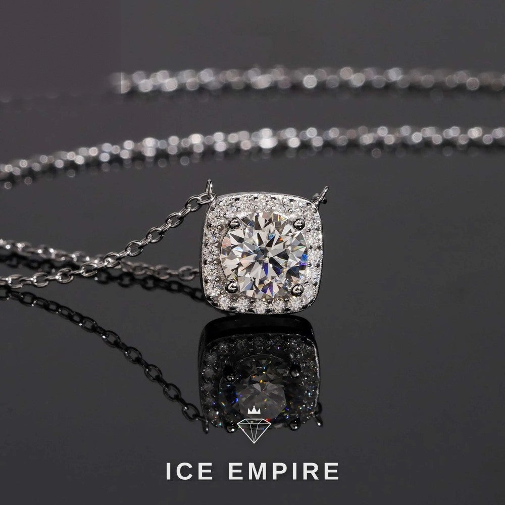Iced Out 925 Silver Lab Grown Diamond Pendant