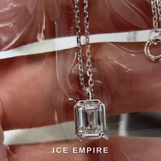 Iced Out Gold Plated Lab Grown Diamond Pendant