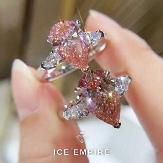 Iced Out 10K Gold Lab Grown Diamond Ring