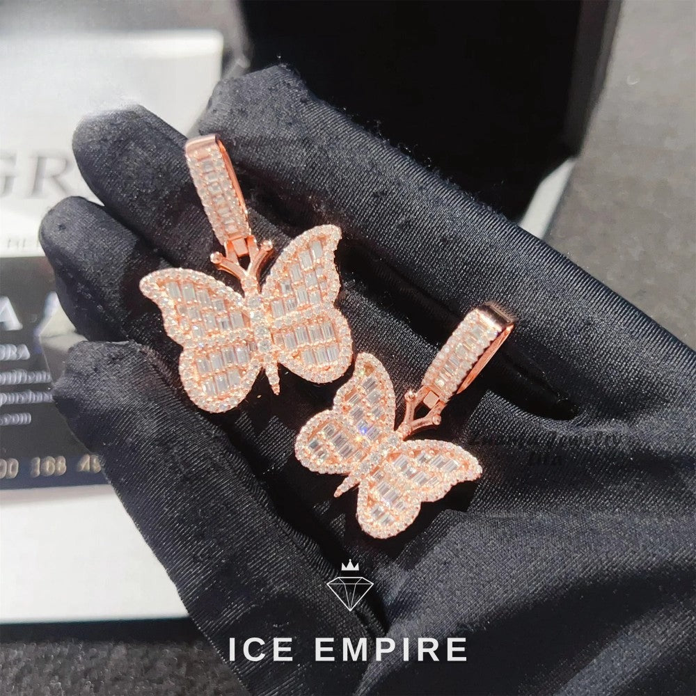Iced Out 925 Silver Moissanite Pendant