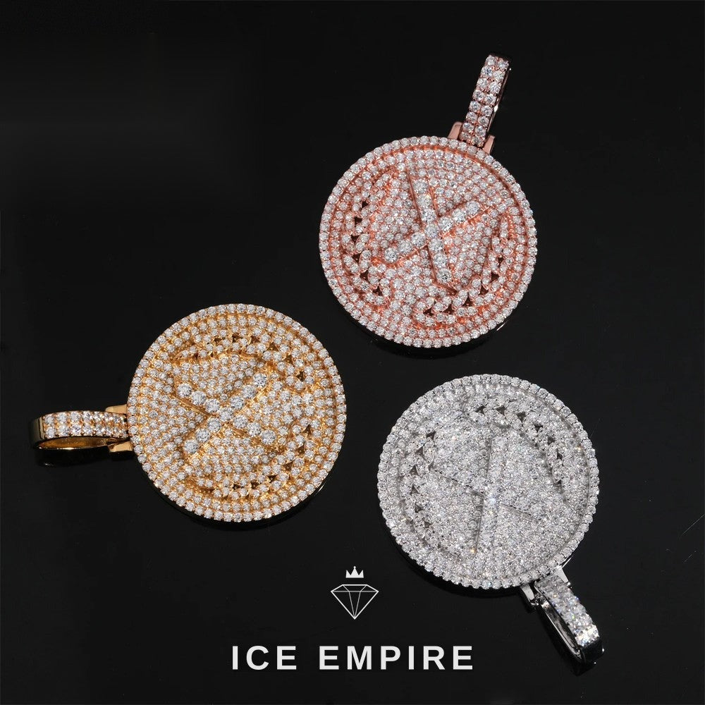 Iced Out Rose Gold Plated Pendant