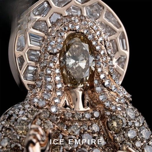 Iced Out Cross 925 Silver Moissanite Pendant