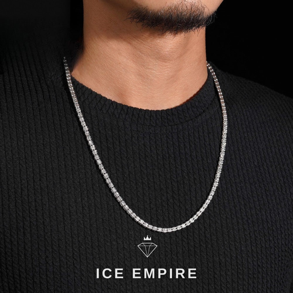 Iced Out Rose Gold Plated Chain