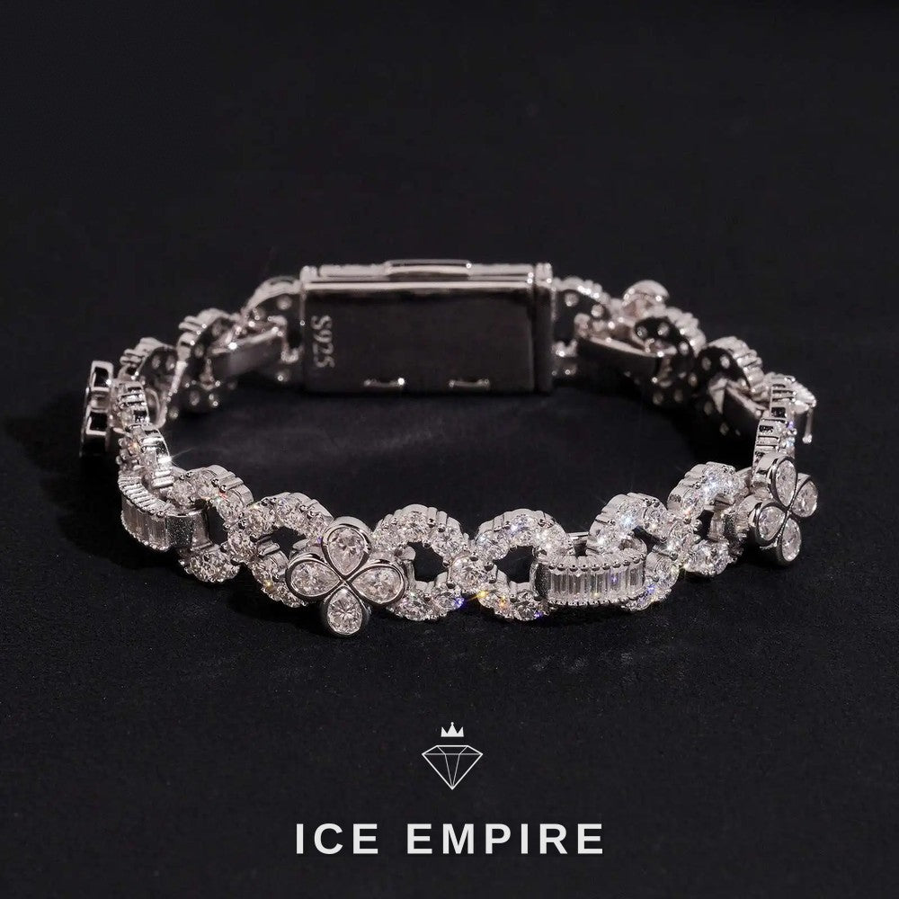 Iced Out Rose Gold Plated Moissanite Cuban Chain