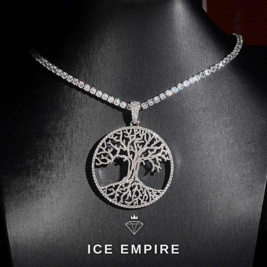 Iced Out Rose Gold Plated Moissanite Pendant