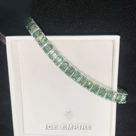 Iced Out Rose Gold Plated Moissanite Cuban Chain