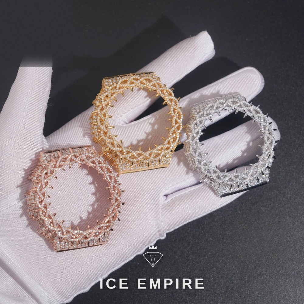 Iced Out 925 Silver Moissanite Watch