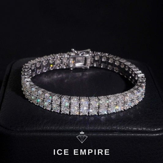 Iced Out 925 Silver Moissanite Tennis Bracelet