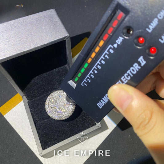 Iced Out Baguette 925 Silver Moissanite Ring