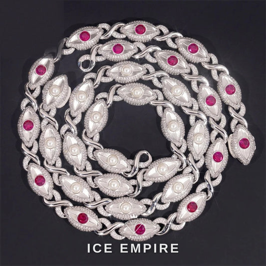 Iced Out Rose Gold Plated Moissanite Cuban Chain