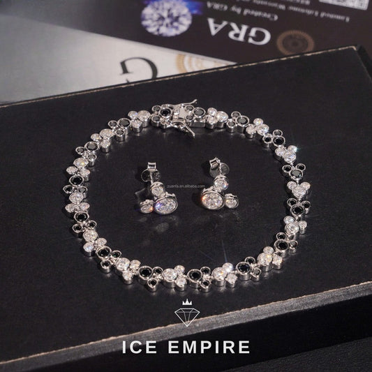 Iced Out 925 Silver Moissanite Tennis Bracelet