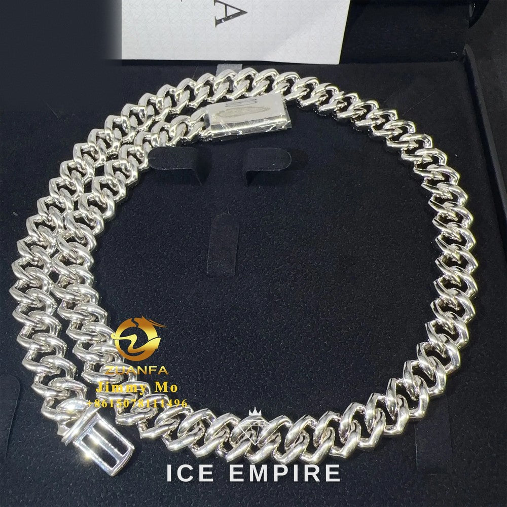 Iced Out Rose Gold Plated Moissanite Cuban Chain