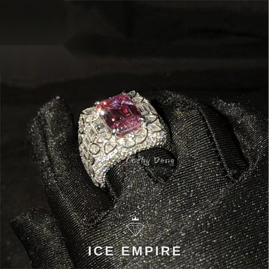 Iced Out 925 Silver Moissanite Cuban Chain