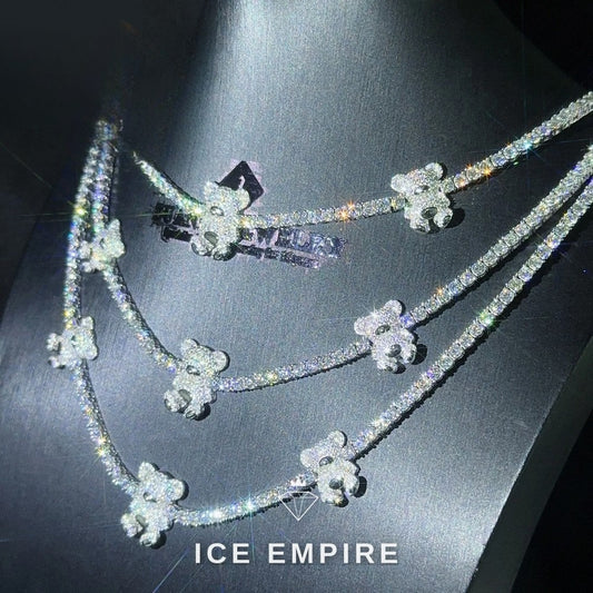 Iced Out Rose Gold Plated Moissanite Cuban Chain
