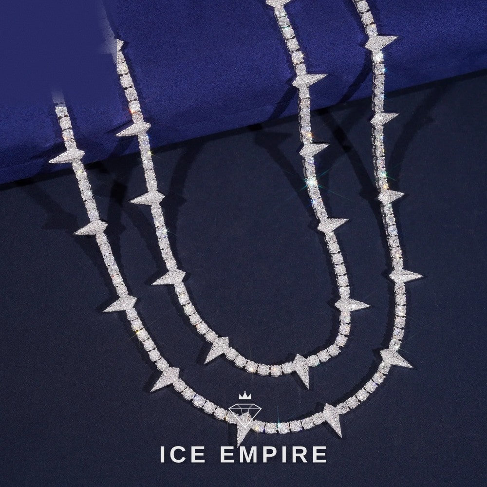 Iced Out Rose Gold Plated Moissanite Cuban Chain