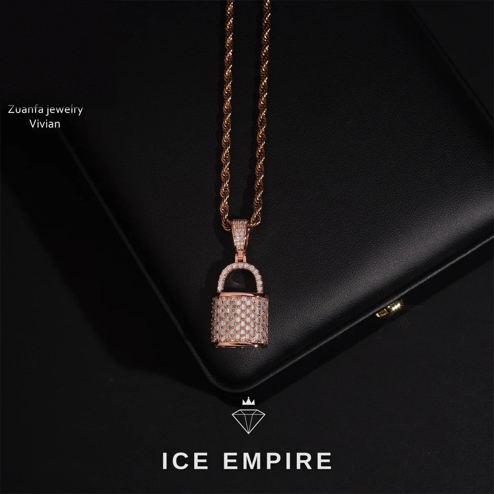Iced Out 925 Silver Moissanite Pendant
