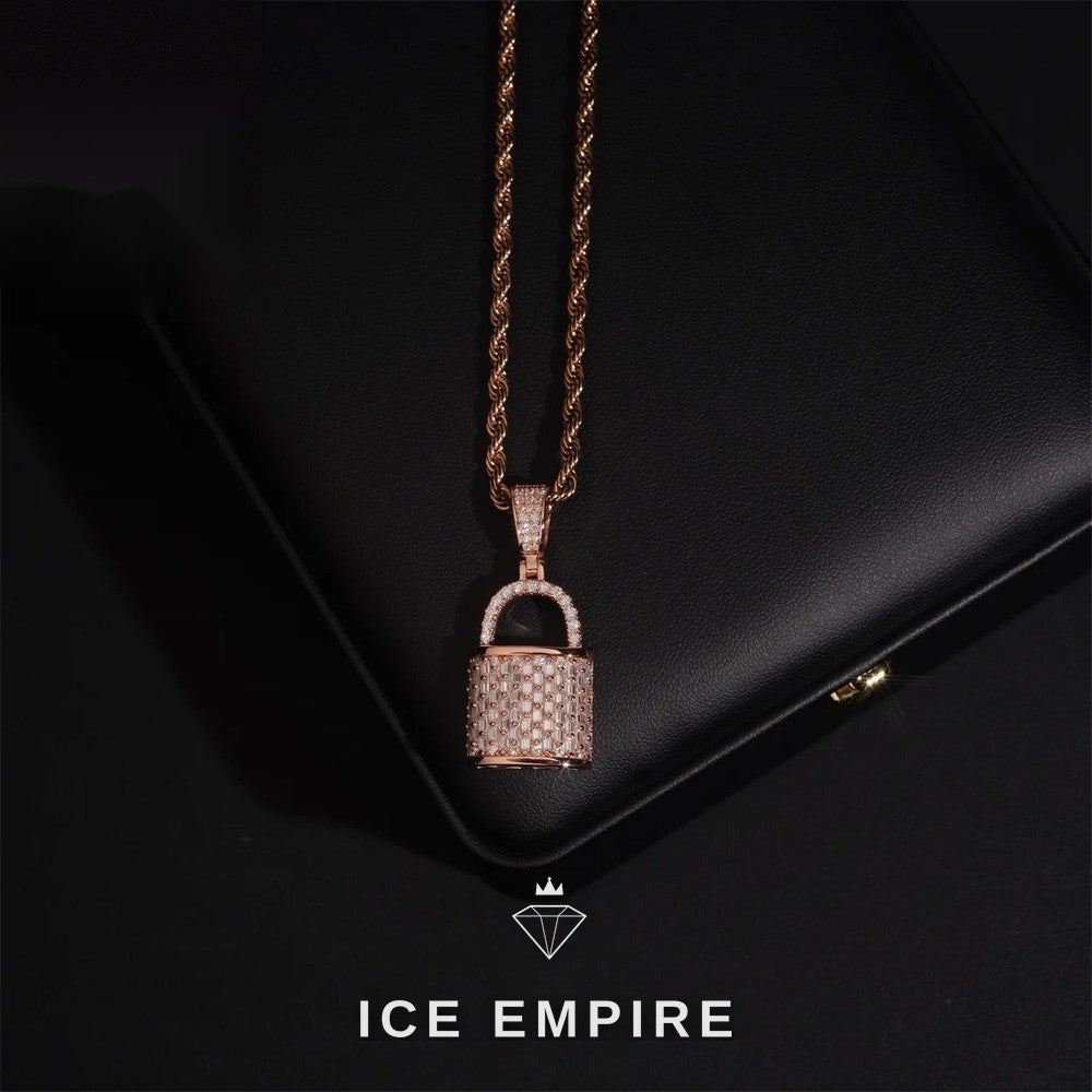 Iced Out 925 Silver Moissanite Pendant