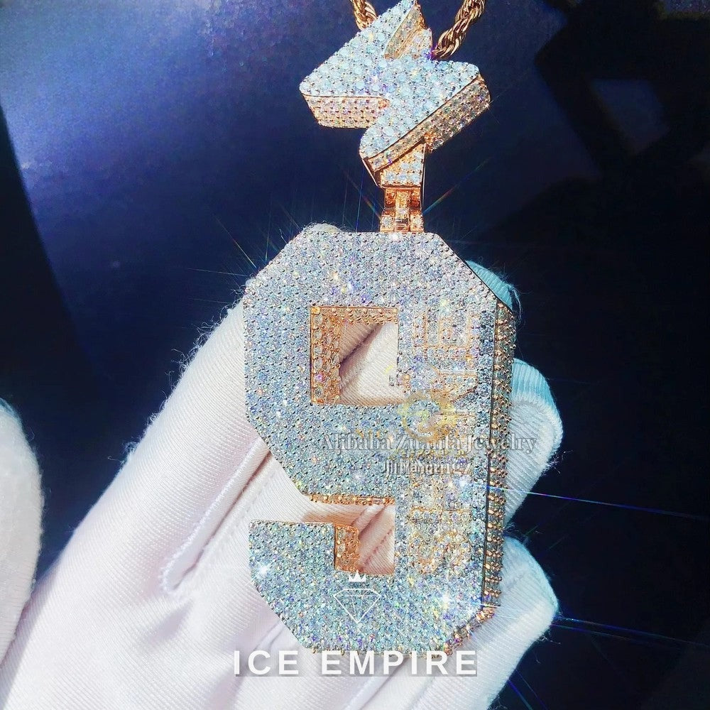 Iced Out Cross 925 Silver Moissanite Watch