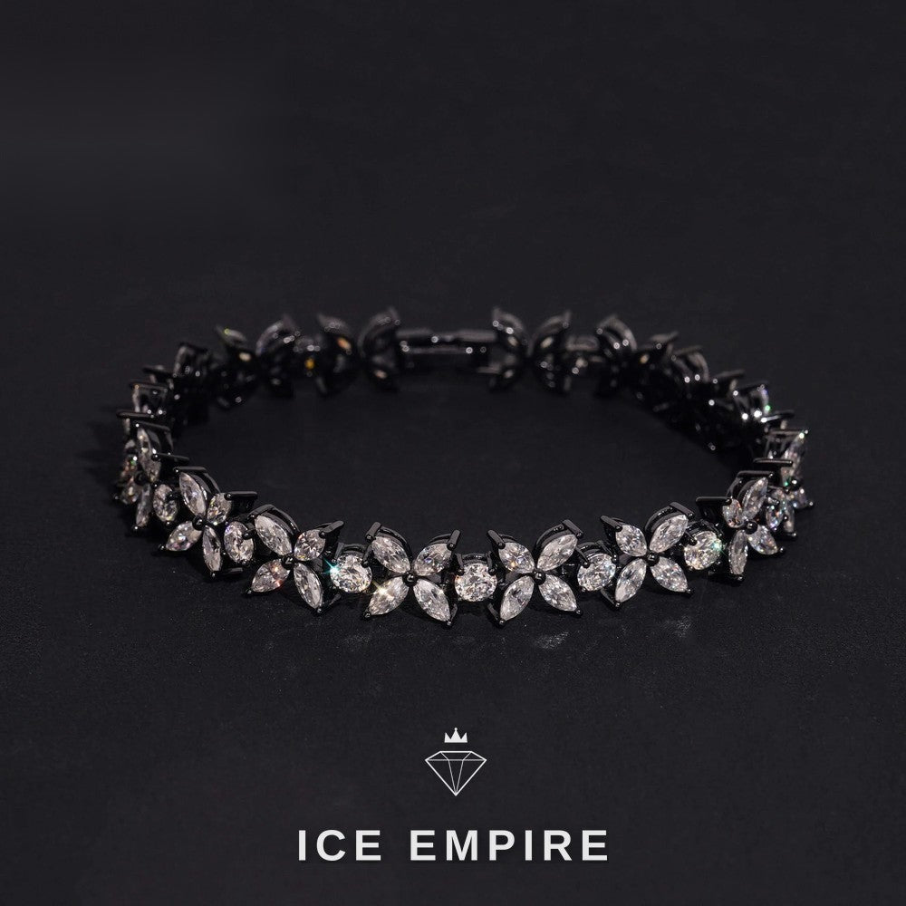 Iced Out Gold Plated Moissanite Tennis Bracelet