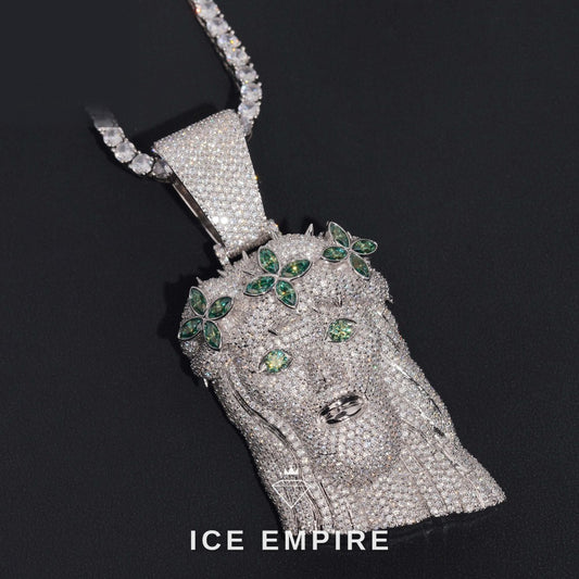 Iced Out 925 Silver Pendant