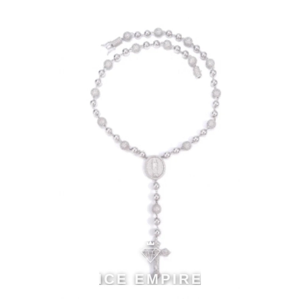 Iced Out Rose Gold Moissanite Cuban Chain