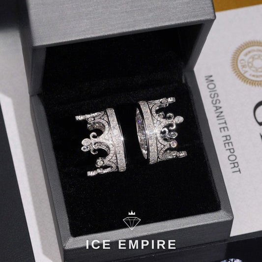 Iced Out 925 Silver Moissanite Ring