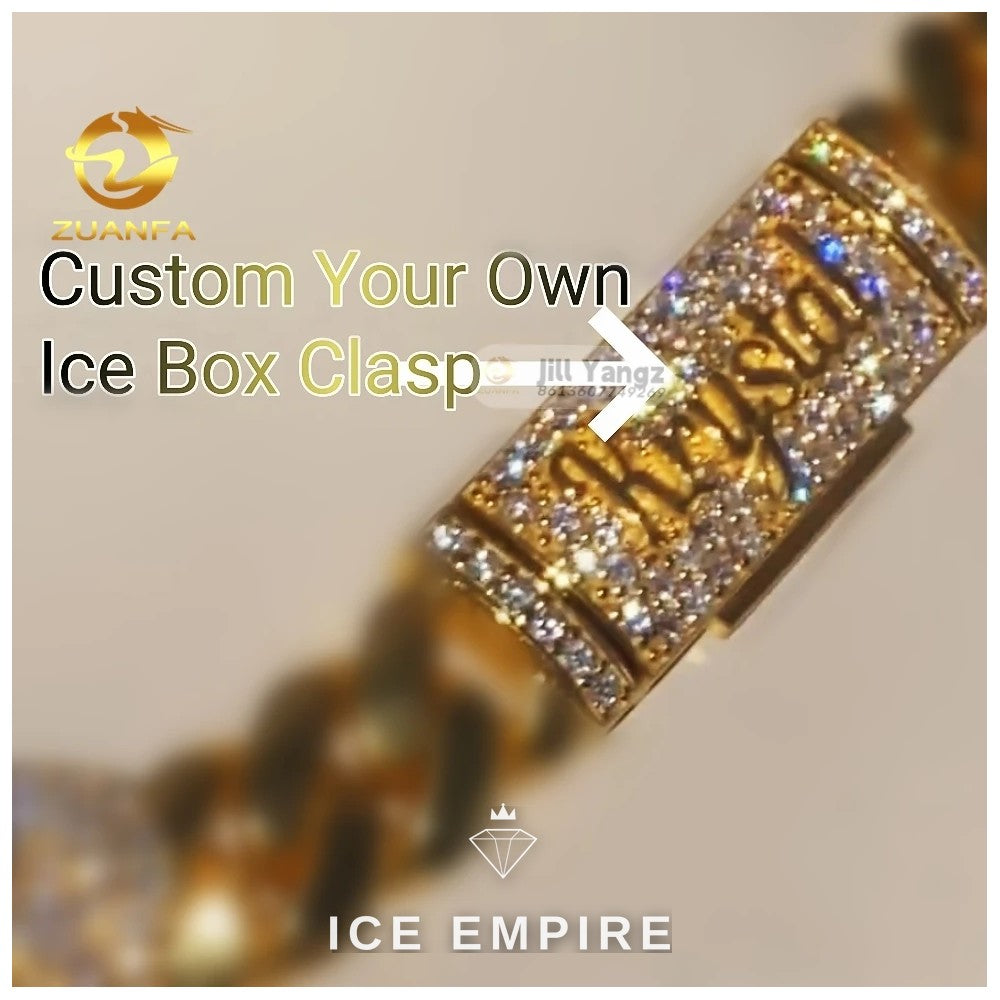 Iced Out Baguette 925 Silver Pendant