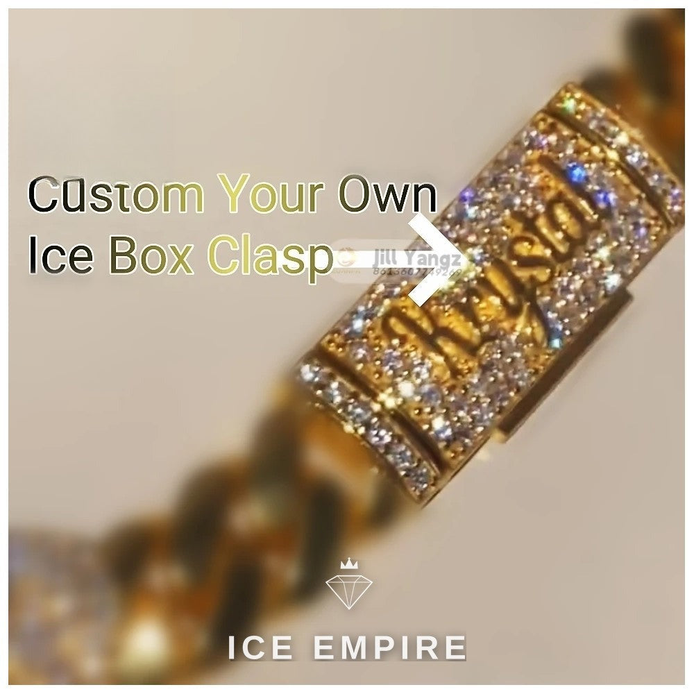 Iced Out Baguette 925 Silver Pendant