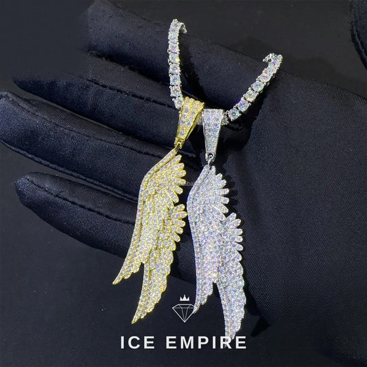 Iced Out Cross 925 Silver Pendant
