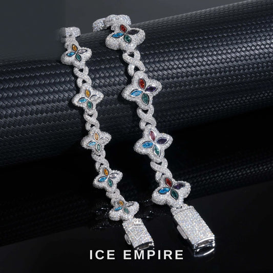 Iced Out Rose Gold Plated Moissanite Cuban Chain
