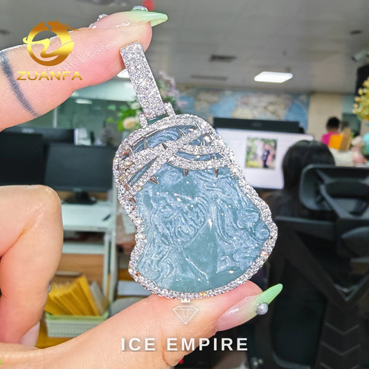 Iced Out 925 Silver Moissanite Pendant
